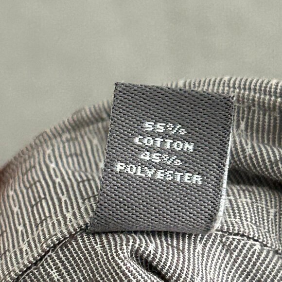 Geoffrey Beene Men's Wrinkle-Free Slim Fit Gray Button Down Shirt - Large - Picture 7 of 7